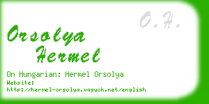 orsolya hermel business card